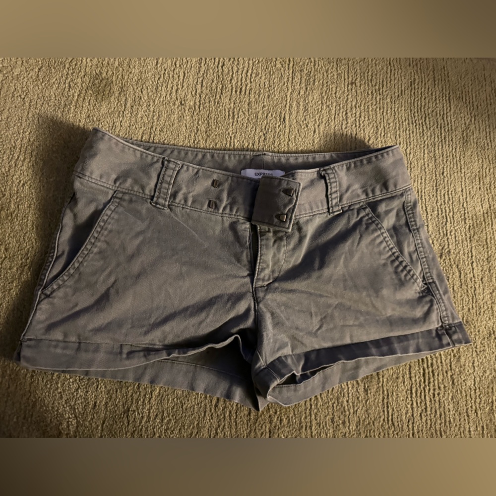 Army green shorts